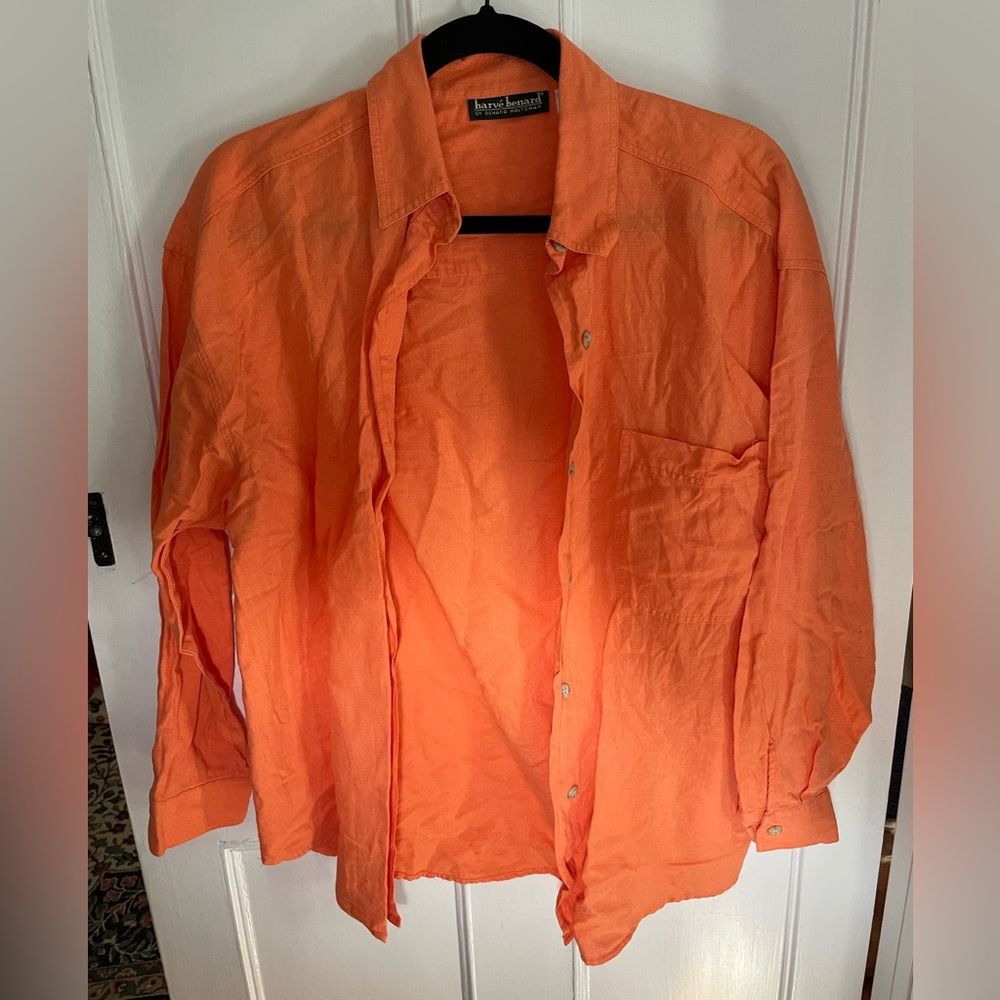 Cotton linen button down